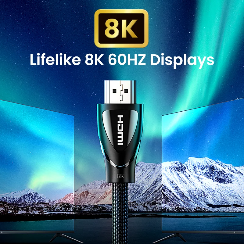 UGREEN HDMI Cable 2.1 4k 8k 48Gbps HD135 PVC Delicate Model 02