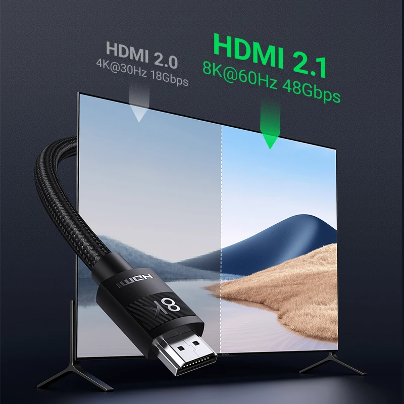 UGREEN HDMI Cable 2.1 4k 8k 48Gbps | HD135 PVC Fashion Model 04
