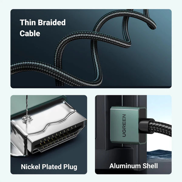 UGREEN HDMI Cable 2.1 4k 8k 48Gbps HD155 07