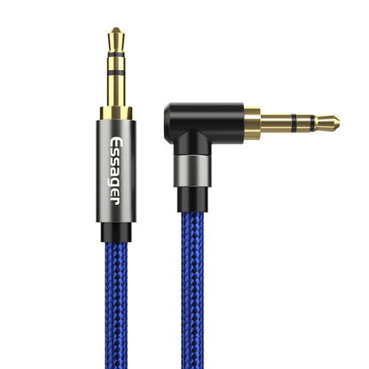 Essager Aux Cable Male to Male 90 Degree 02 Blue
