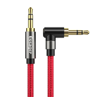 Essager Aux Cable Male to Male 90 Degree 02 Red
