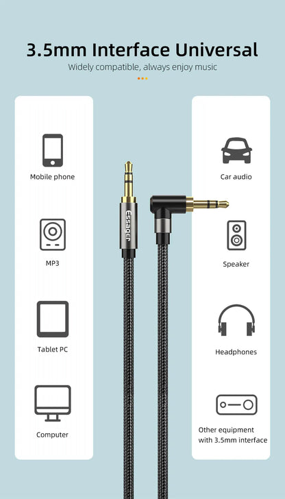 Essager Aux Cable Male to Male 90 Degree 11