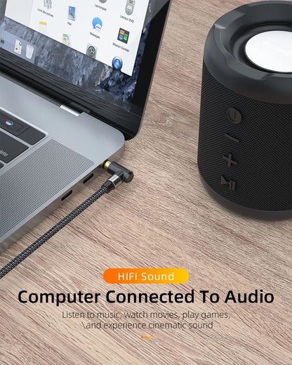 Essager Aux Cable Male to Male 90 Degree 13