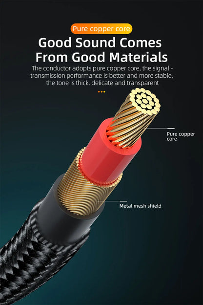 Essager Aux Cable Male to Male 90 Degree 15