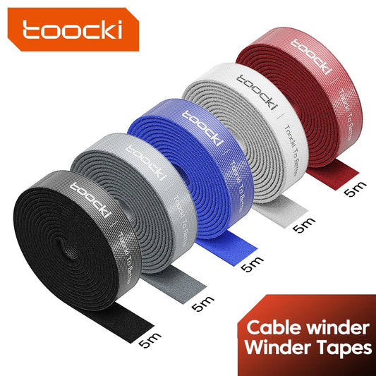 Toocki Cable Management Tidy Velcro | Black