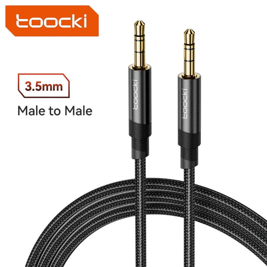 Toocki Aux Cable Male to Male | Black