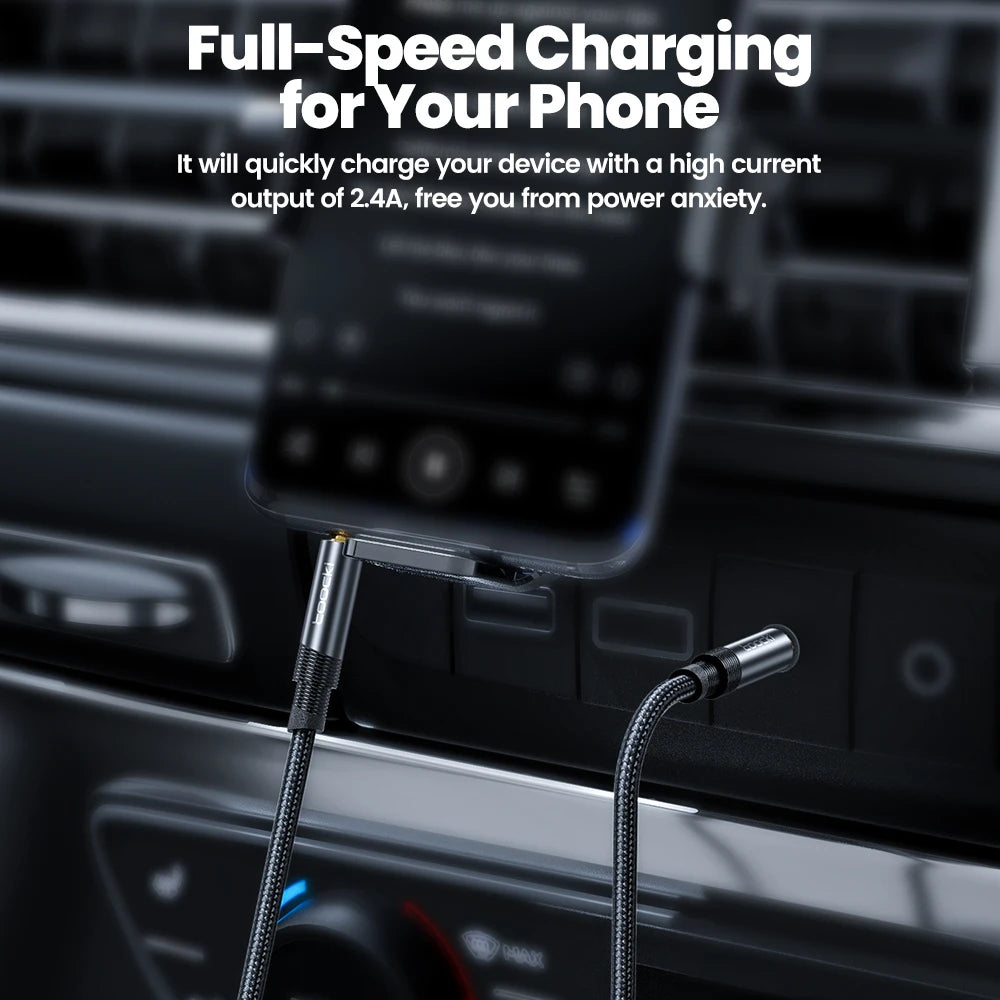 Toocki Aux Cable Male to Male Black 03