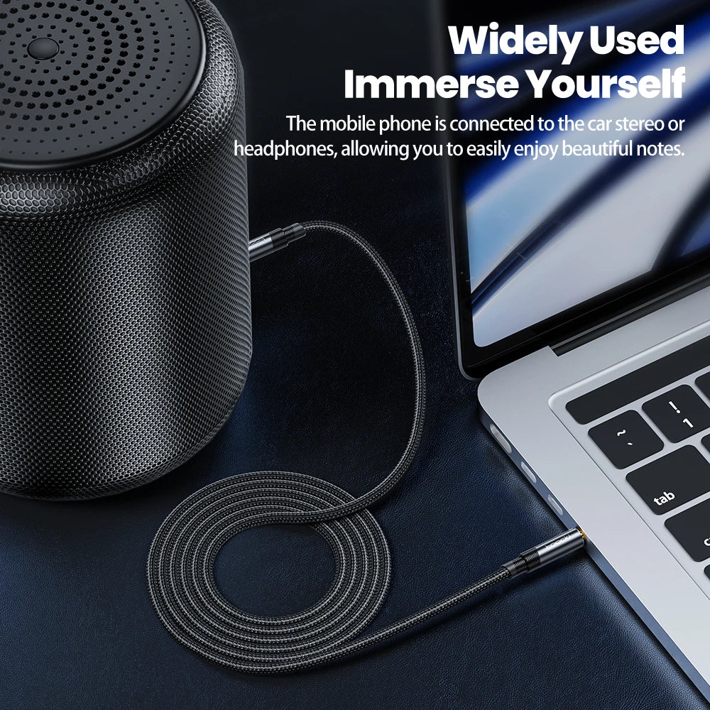 Toocki Aux Cable Male to Male Black 06