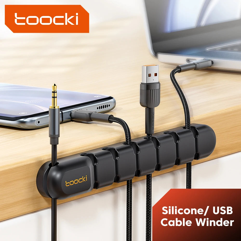 Toocki Cable Management Tidy Black 01