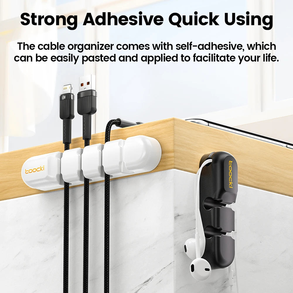 Toocki Cable Management Tidy Black 03