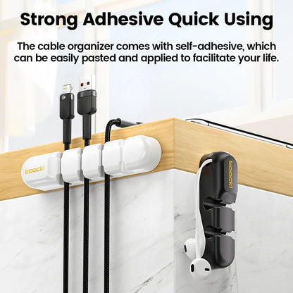 Toocki Cable Management Tidy Black 03