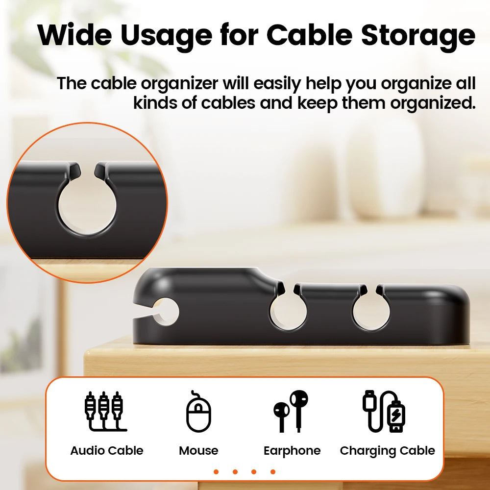 Toocki Cable Management Tidy Black 04