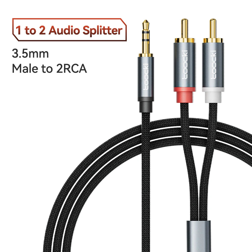 Toocki RCA to AUX 02 Grey
