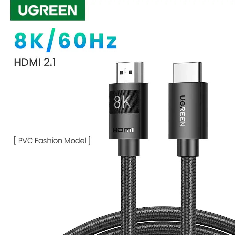 UGREEN HDMI 2.1 Cable 4k 8k 48Gbps | HD135 PVC Fashion Model 01