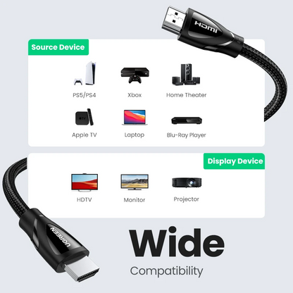 UGREEN HDMI Cable 2.1 4k 8k 48Gbps HD135 PVC Delicate Model 05