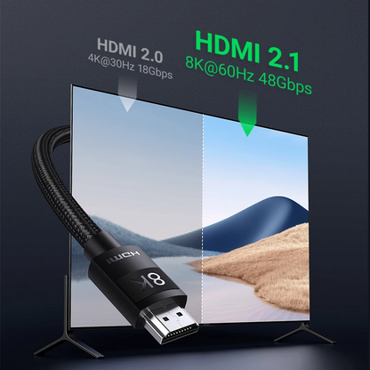 UGREEN HDMI Cable 2.1 4k 8k 48Gbps | HD135 PVC Fashion Model 04