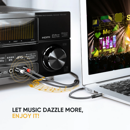 UGREEN RCA to AUX Aluminium Shell Braided Wire 03